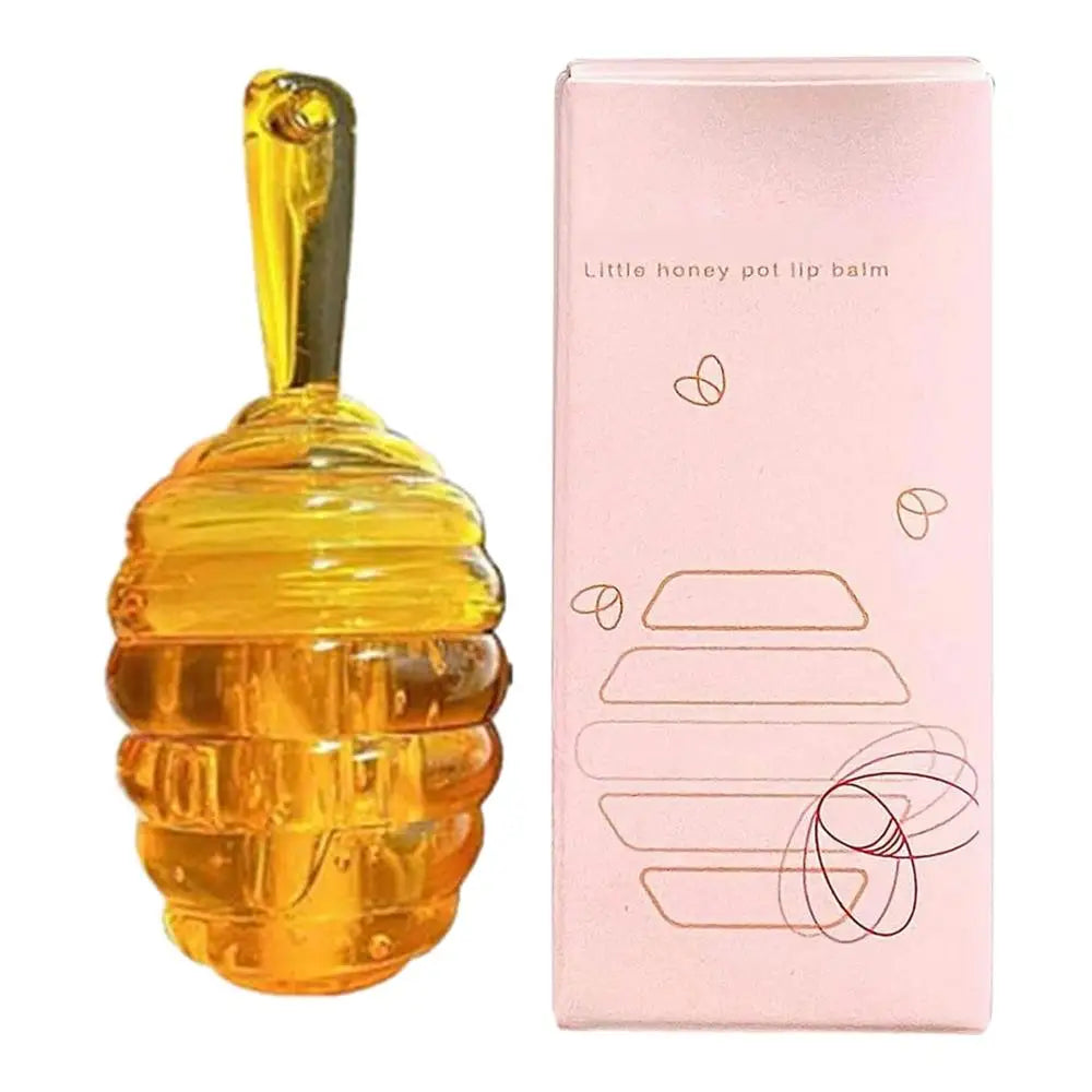 Lovely Honey Pot Lip Oil Lip Gloss Lip Balm Hydrating Lip Balm For Lip Care Moisturizing Clear Lip Oil Liquid Lipstick Oasis Select honey flavor China Mainland