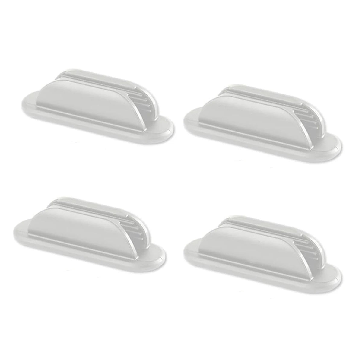 2/4 PCS Adhesive Silicone Pen Holder Desk & Wall No-Drill Flexible Pencil Fixator Space-Saving Organizer, Home Office Classroom Oasis Select White 4pcs