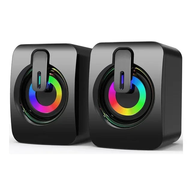 AyeBeau Wired Stereo Desktop Speakers for PC, Laptop & Notebook