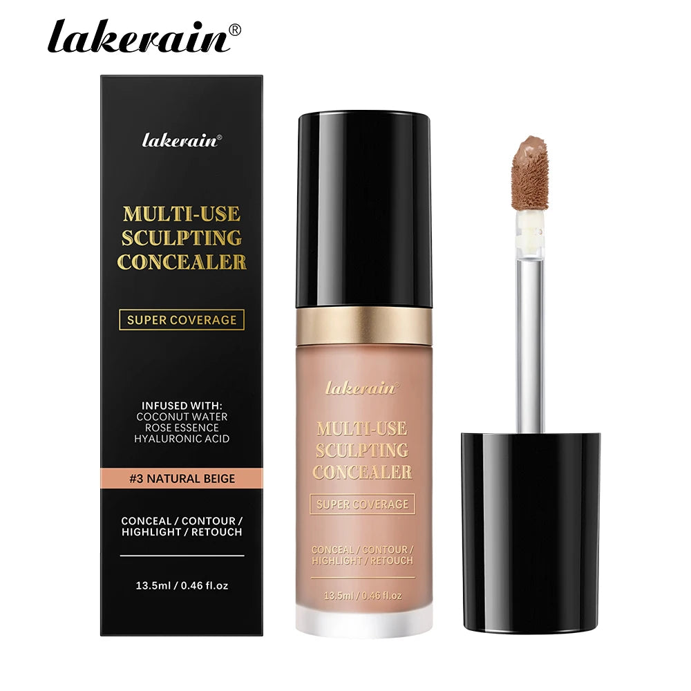 Lakerain 5-Shade Waterproof Matte Concealer & Foundation | Full Coverage