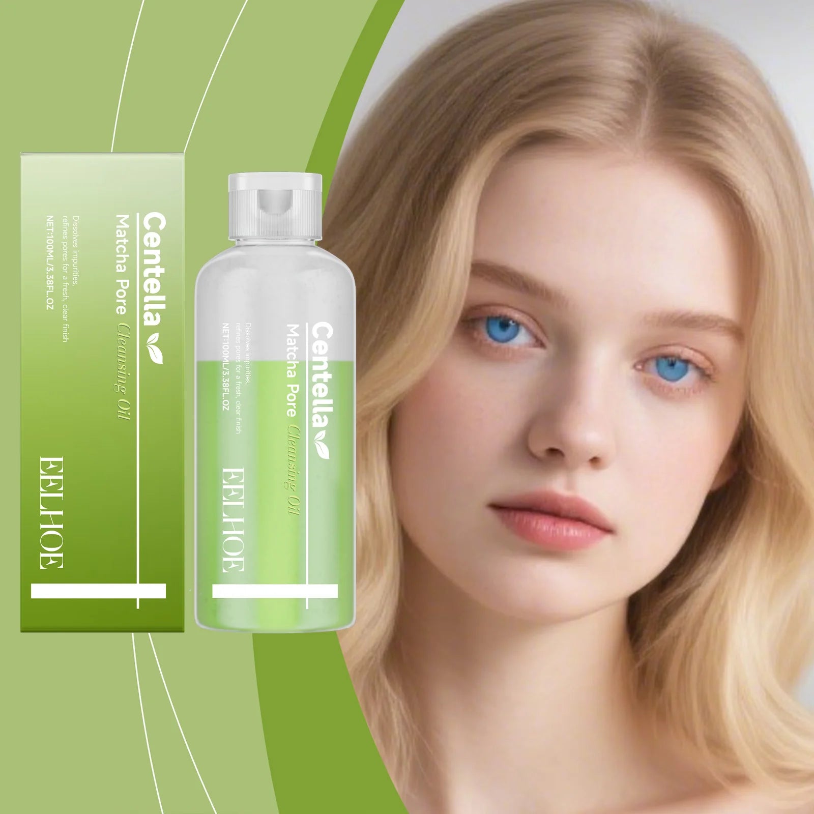Eelhoe Matcha Cleansing Oil – Gentle Daily Makeup Remover 100ml