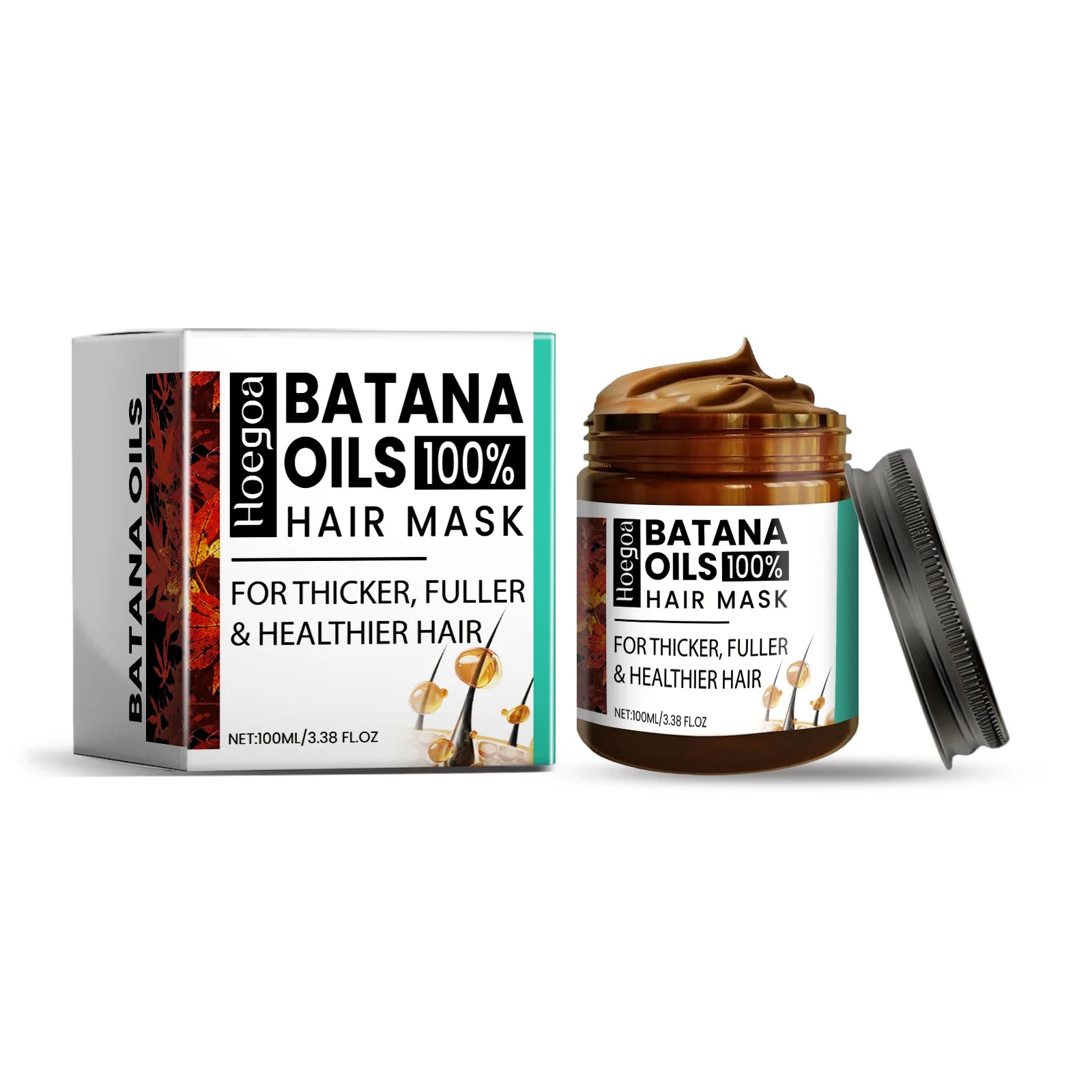 HOEGOA Batana Oil Hair Mask – Growth & Anti-Breakage Treatment Batana Oil Hair Mask Oasis Select 100ml boxed