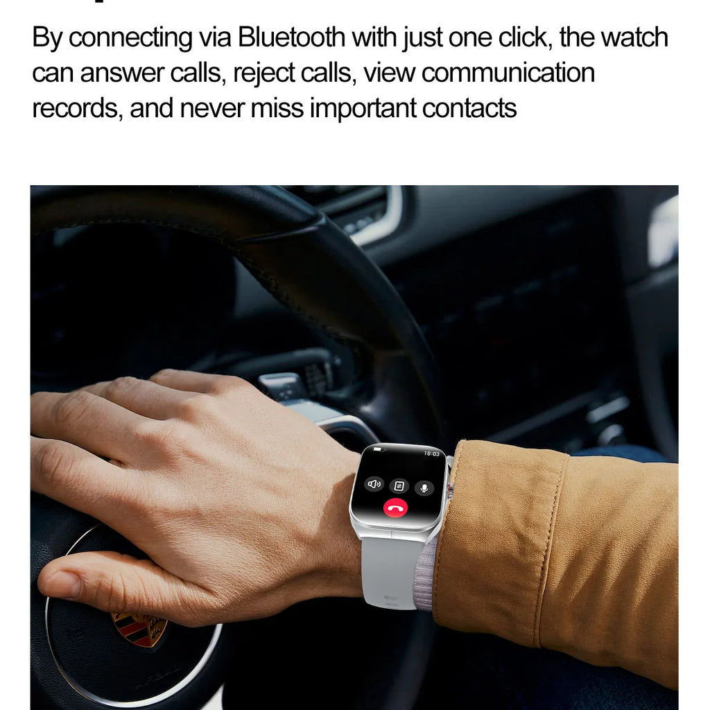 Men Smartwatch Women Sports Health Watches NFC 1.95" AMOLED Screen Music Waterproof Blue Tooth Call Heart Rate Voice Assistant Oasis Select