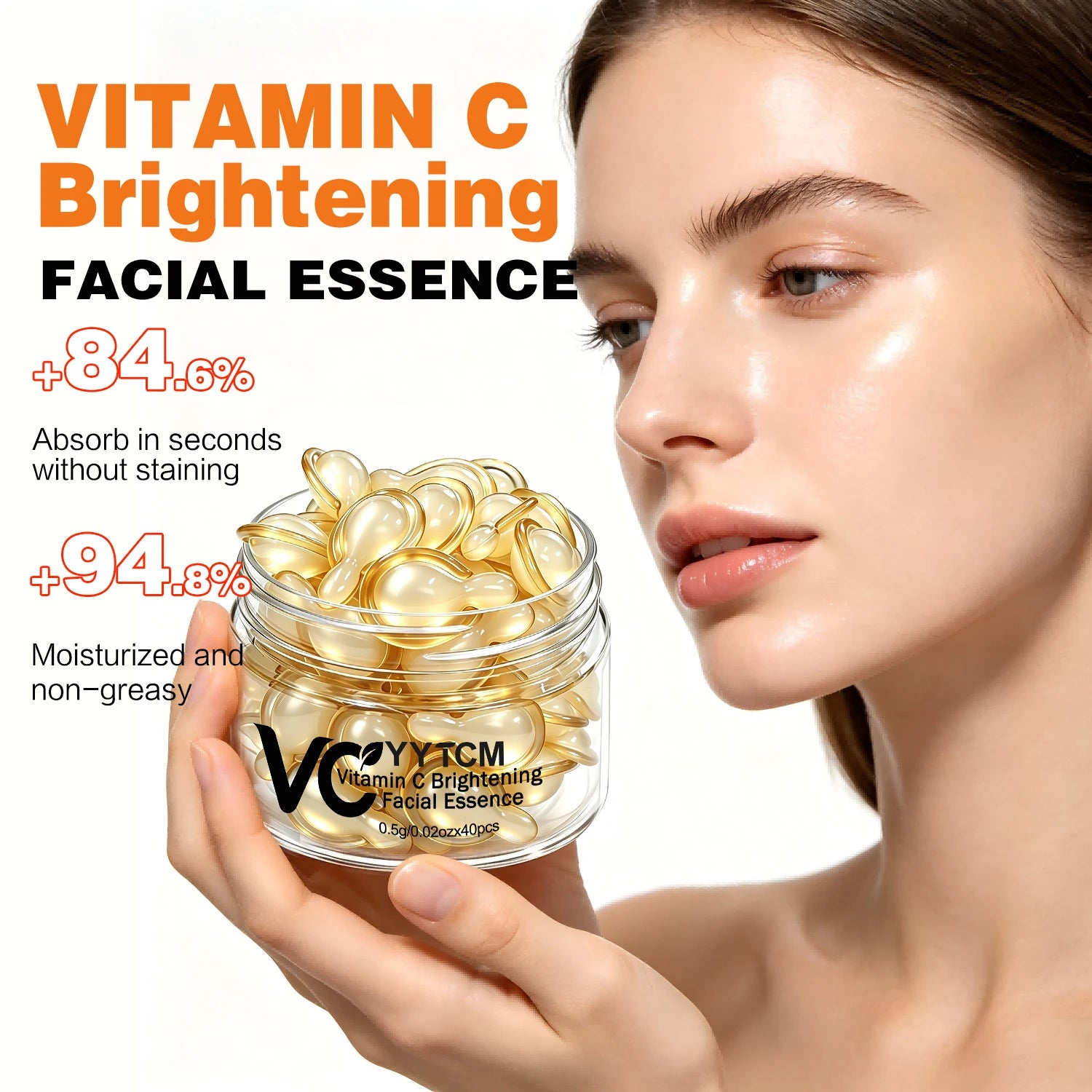 Vitamin C Face Serum Capsules – Retinol, Hyaluronic Acid & Vitamin E Face Serum Capsules Oasis Select