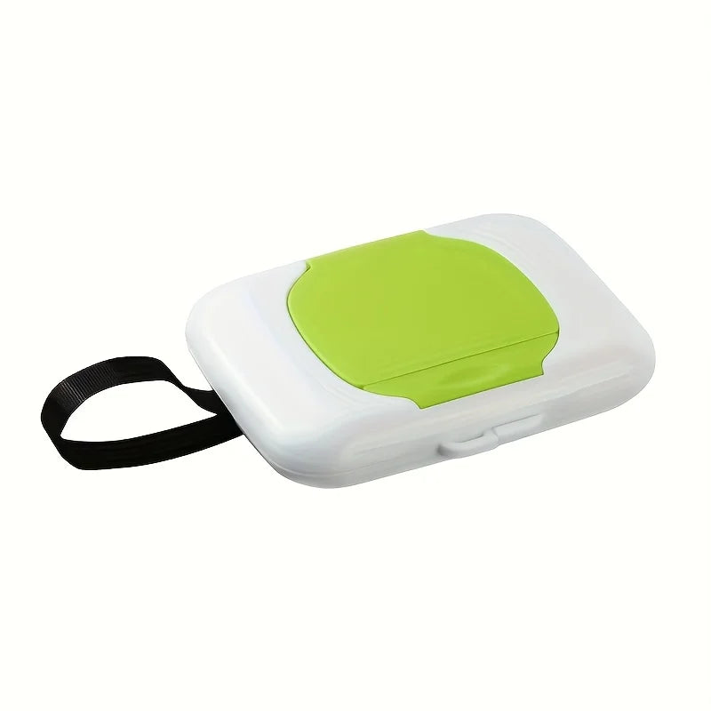 Wipes Dispensers Refillable Wipe Holder Baby Wipe Box Case for Indoor Outdoor Reusable Travel Wet Wipe Container Oasis Select green