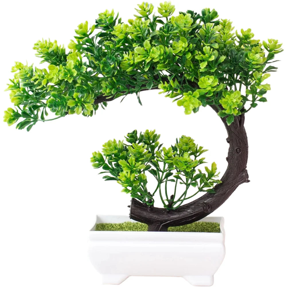 Artificial Tree Bonsai Simulation Plants Pot Plants Small Tree Grass Flower Potted Home Decor Wedding Table Centerpiece Oasis Select Green