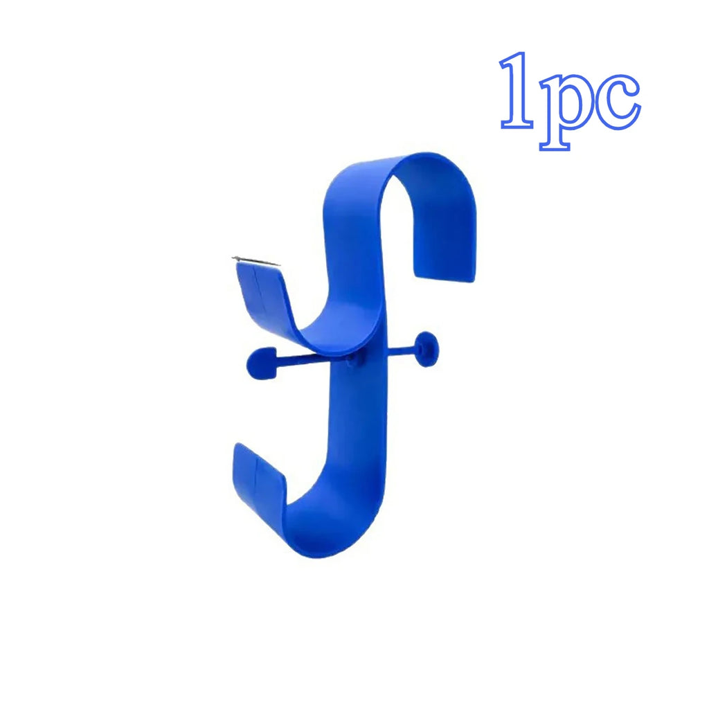 1pc/2pcs Pool Pole Storage Hook Adjustable Design Durable Hanger for Cleaning Tools Organization Oasis Select Blue 1pc