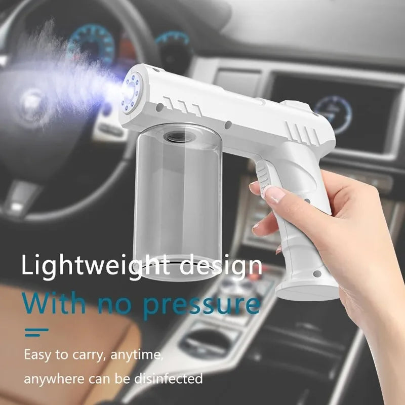 NEW Style 280ML Barber Sprayer Bottle Wireless Electric USB Nano Blue Light Steam Spray Gun Garden House Oasis Select