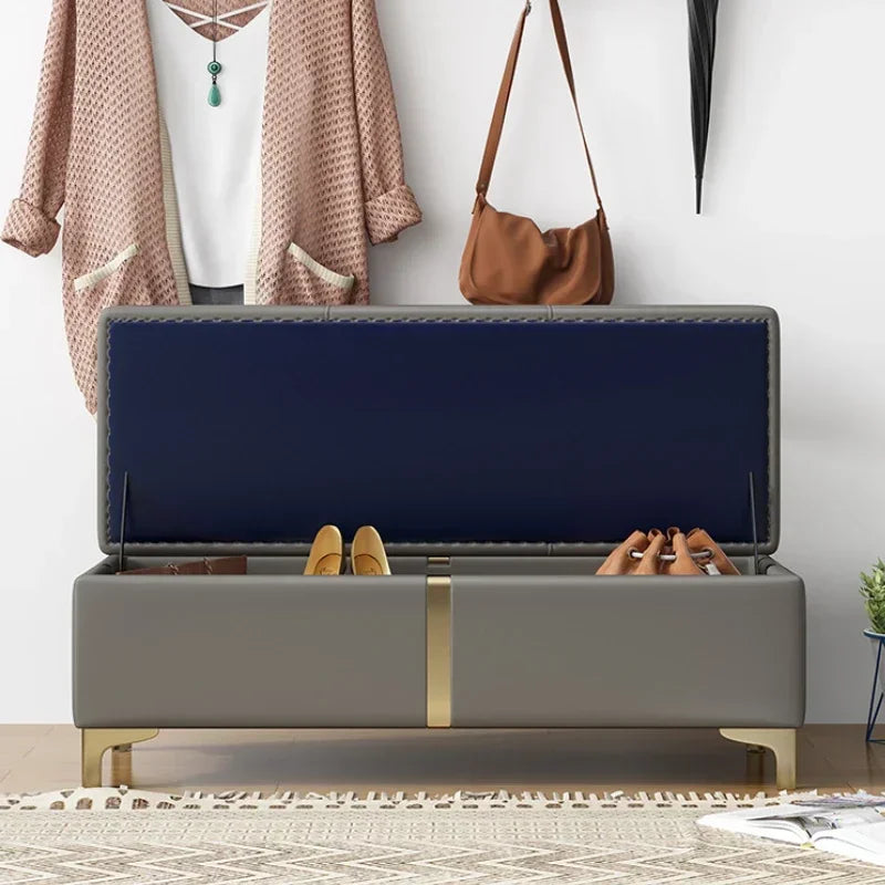 Multi-functional Shoe cabinet, small stool at the entrance of the household, entrance storage, storage, shoe changing stool Oasis Select