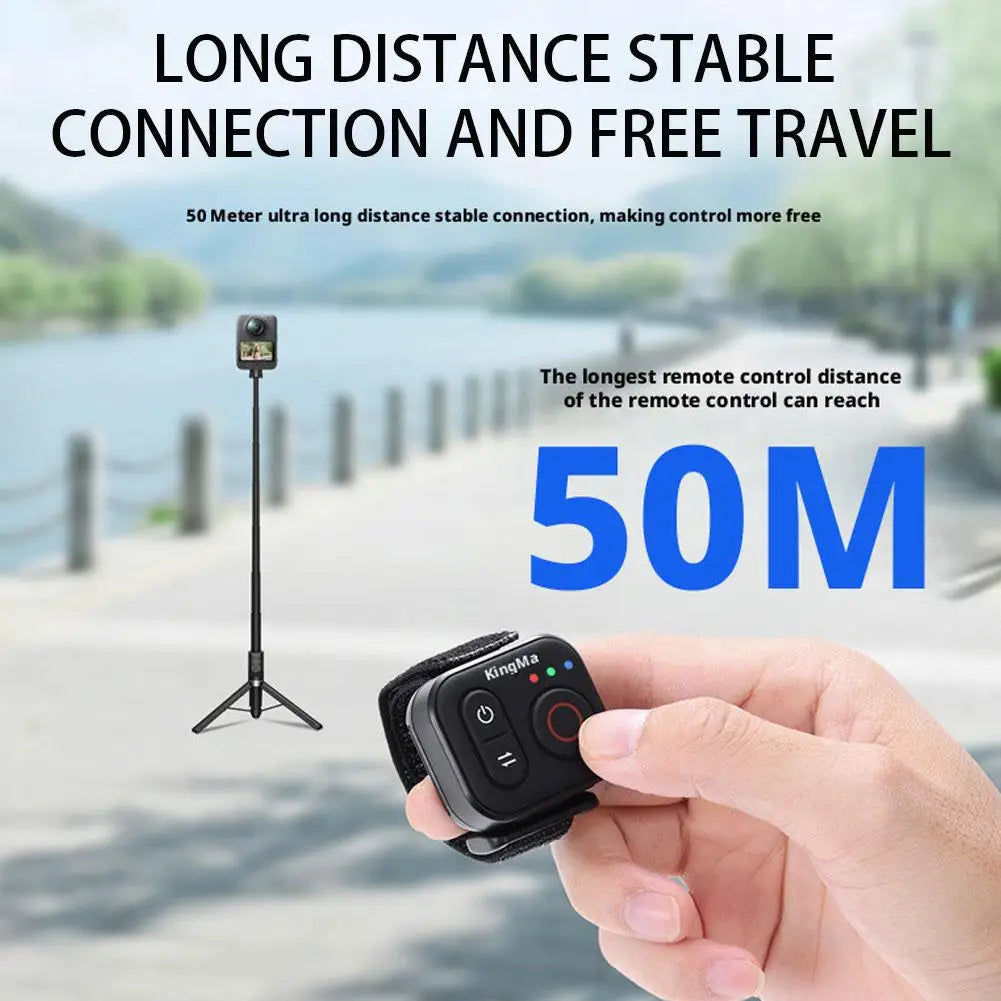 For DJI ACTION 6/ ACTION 5 PRO/ACTION 4/OSMO 360 5.0 Bluetooth Wireless Remote Control Selfie Remote Controller With Wrist Strap Oasis Select