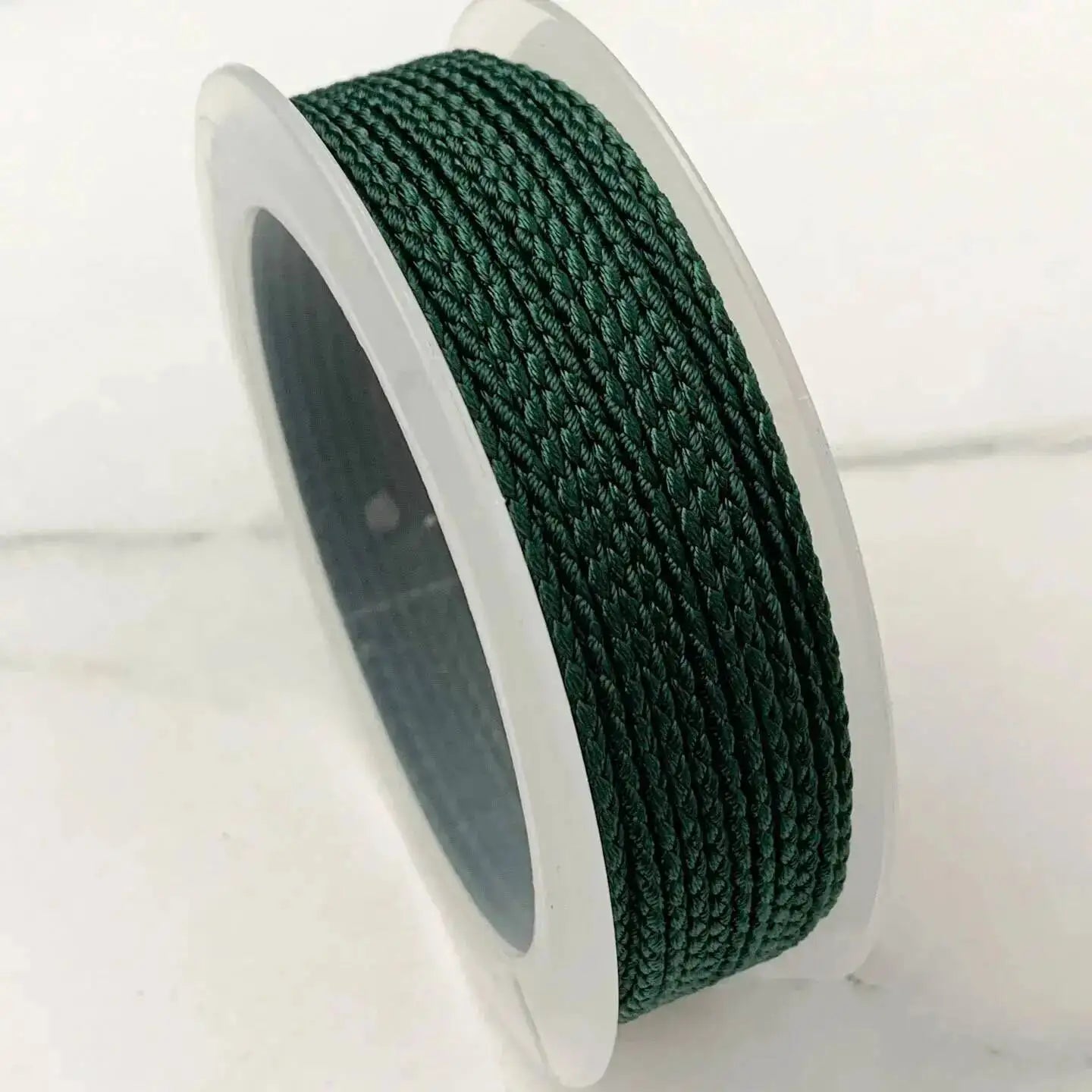 1.5mm 10M Two-Color Braided Cotton Woven Rope Twist Jewelry Line DIY Hand Rope Lanyard Necklace Hanging Cord Oasis Select Dark Green