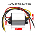 12V24V to 3.3V 3.7V 4.2V 5V 6V 7.5V 9V 3A Transformer Power Module Car DC Power Supply Step-Down Device RoHS Waterproof CE Oasis Select 12V24V to 3.3V 3A