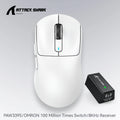 ATTACK SHARK X3 PRO 8K Mouse Wireless 8000Hz PAW3395 Sensor 59g Lightweight Tri Mode 2.4G BT5.2 Wired 26000DPI 68H Battery Oasis Select X3pro White
