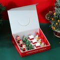 Christmas Mini Candle Set – 12 Festive Paraffin Wax Figures