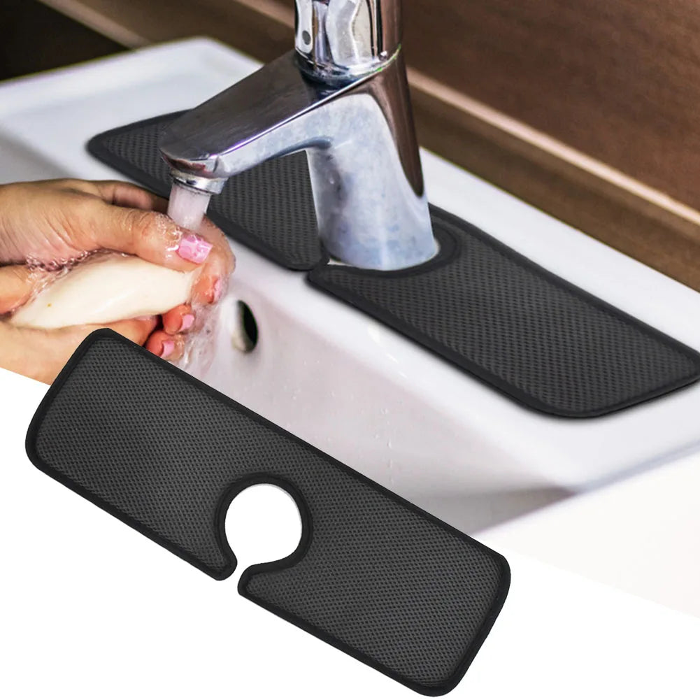 Faucet Absorption Mat Kitchen Faucets Absorbent Pad Sink Splash Guard Microfiber Faucet Splash Catcher Oasis Select