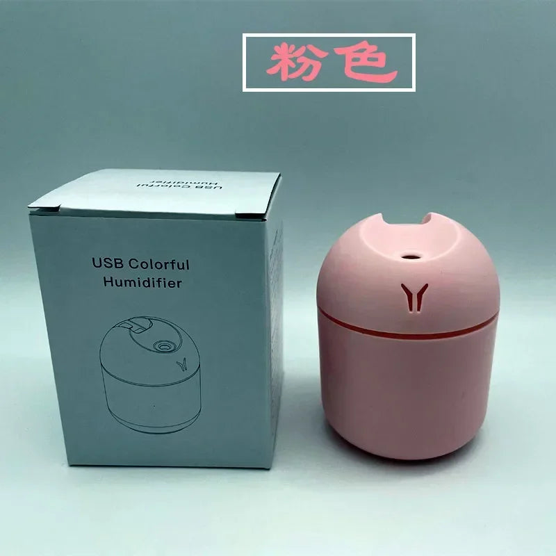 250ML Mini Aroma Diffuser USB Essential Oil Aromatherapy Desktop Atomizer Household Humidifier Air Freshener for Home Decor Oasis Select pink 250ml