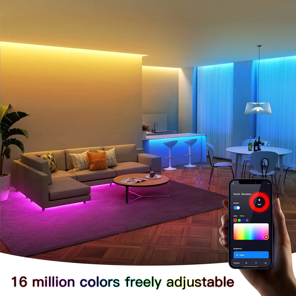 1-5M Zigbee 3.0 RGB Neon LED Strip Lights 12V Tuya Waterproof Dimmable Flexible Tape TV PC Game Room Ambinet Decorative Light Oasis Select