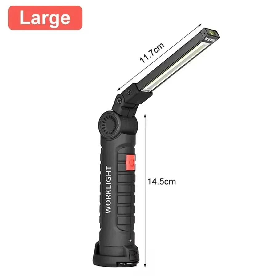 ZHIYU COB LED Work Light – USB Rechargeable L-Shape Flashlight