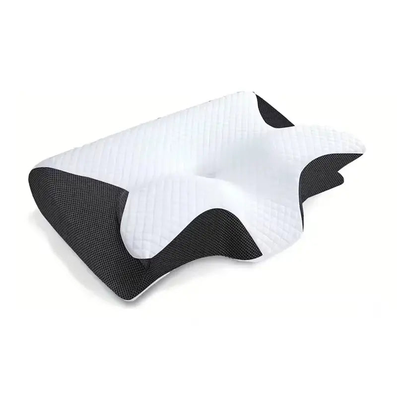 2026-WISH Sleep For Neck Pain Relief Stomach Support Pillow Memory Foam For Neck Pillow Contoured Sleep Memory Pillow Butterfly Oasis Select Black