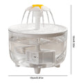 Pets Water Fountain Auto Filter USB Electric Mute Cat Drinker Bowl 1200mL Recirculate Filtring Drinker for Cats Water Dispenser Oasis Select Transparent USB Plug in