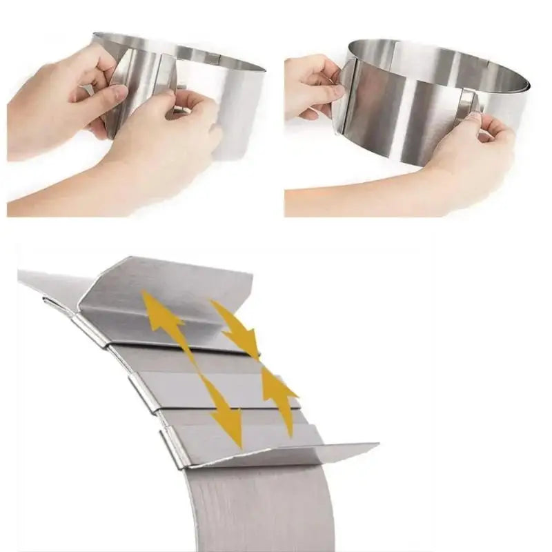 Adjustable Stainless Steel Round Cake Ring Mould for Mousse