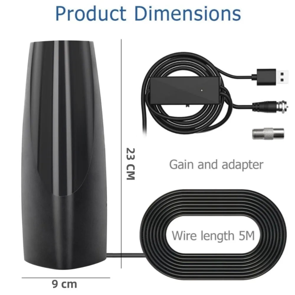 2025 New ATSC HD Digital TV Antenna DTMB 5m 166ft Indoor Outdoor Dual Use Terrestrial Wave Stable Signal Reception Oasis Select
