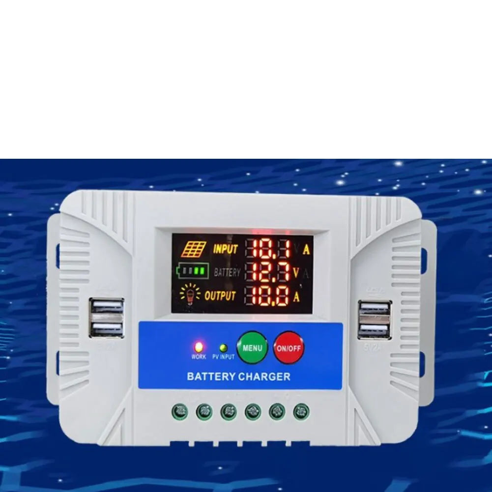 1060A For Solar Charge Controller with Colorful LCD Display and 4 USB Outputs for Efficient For Solar Power Charging Oasis Select