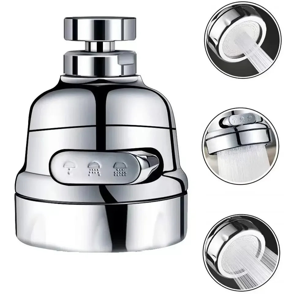 3 Modes Universal Kitchen Faucet Extenders Adapter 360° Rotation Filter Kitchen Gadgets Spray Water Saving Tap Nozzle Oasis Select Short