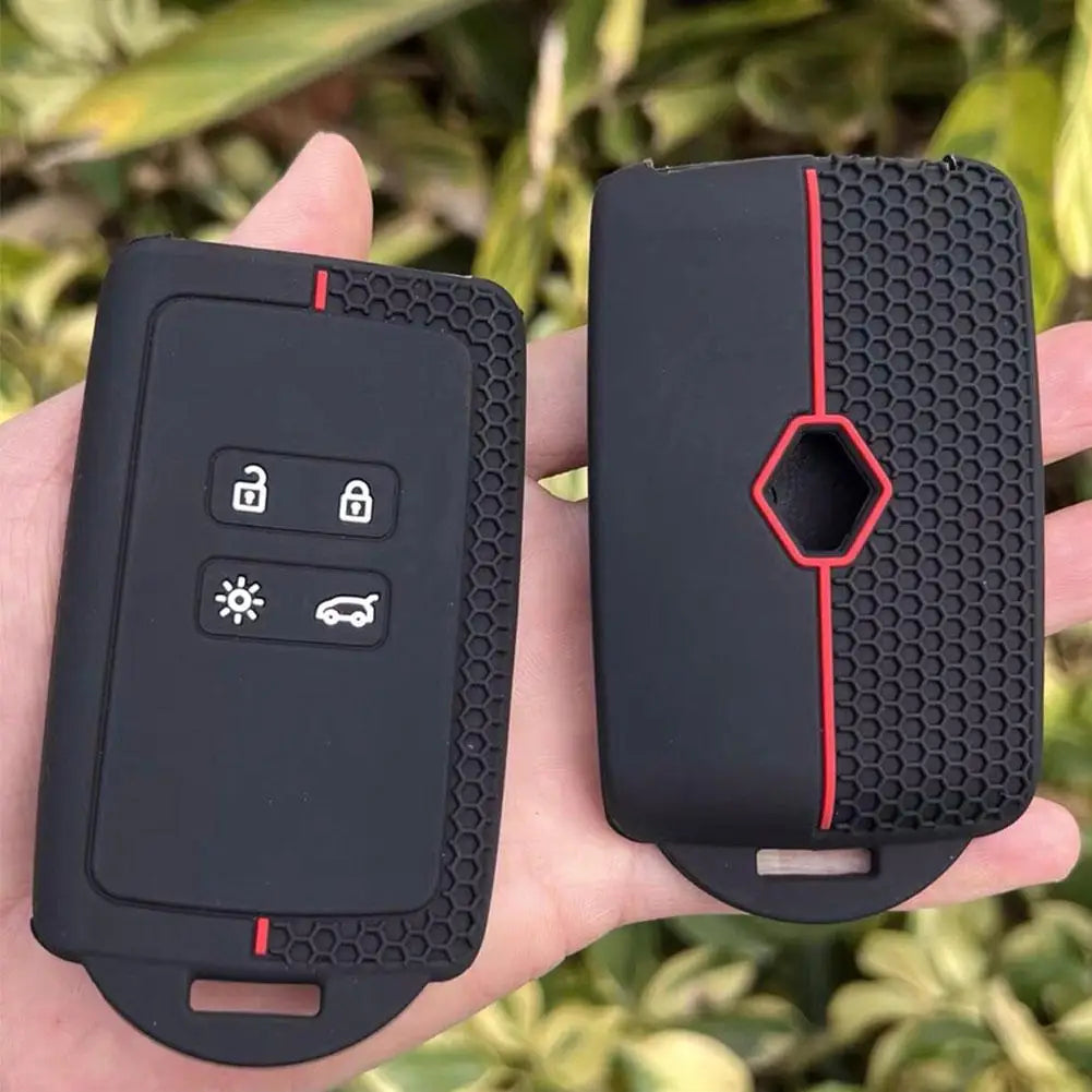 Silicone Car Key Cover For Renault Captur Koleos Kadjar Arkana Megane Dacia Duster Sandero Stepway Smart Remote Control Fob Cas Oasis Select