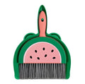 2Pcs/Set Small Broom Dustpan Set Cartoon Rabbit Bear Frog Pattern Keyboards Cleaning Mini Broom Dustpan Set Oasis Select watermelon