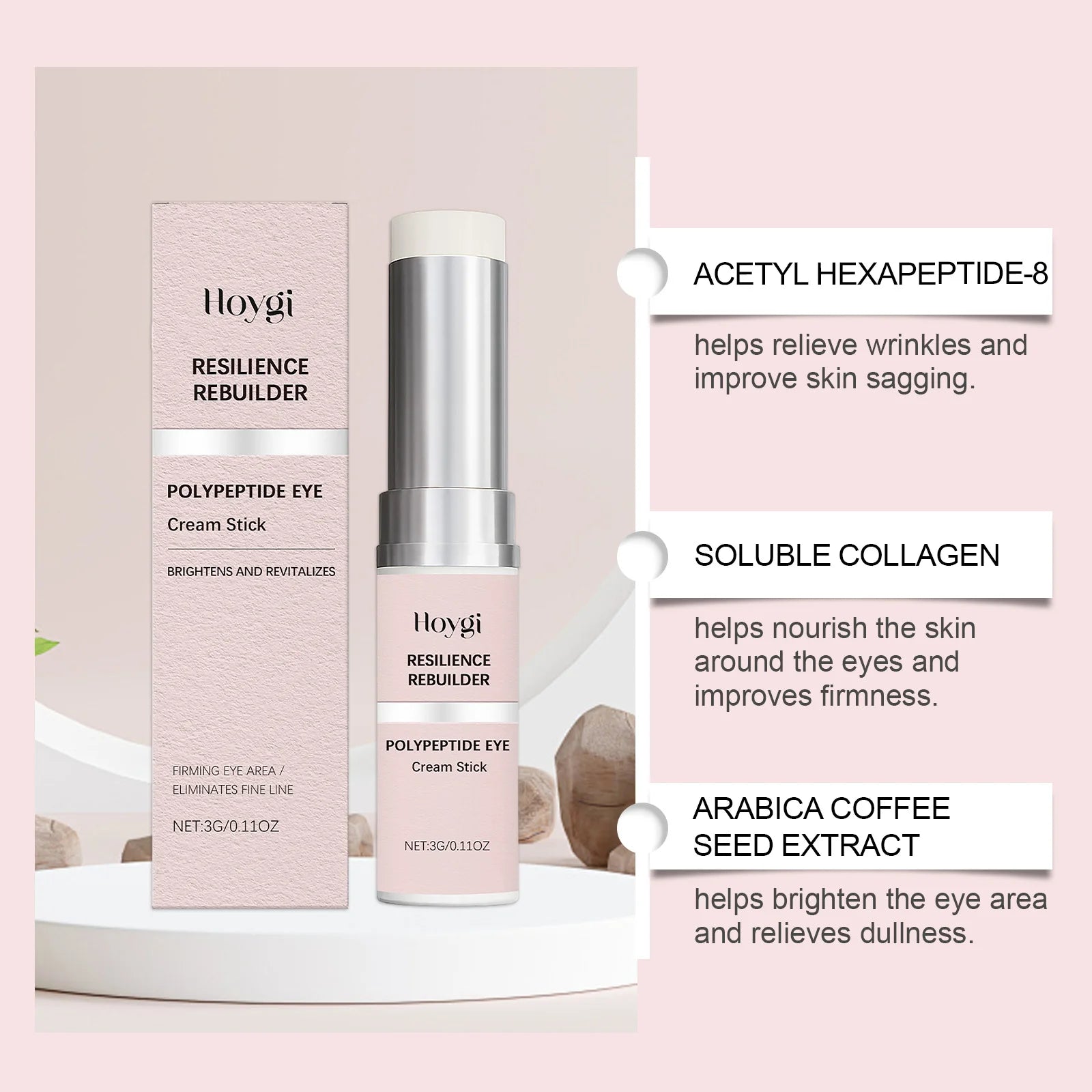 Hoygi Eye Cream Stick – Dark Circles & Anti-Aging 3g