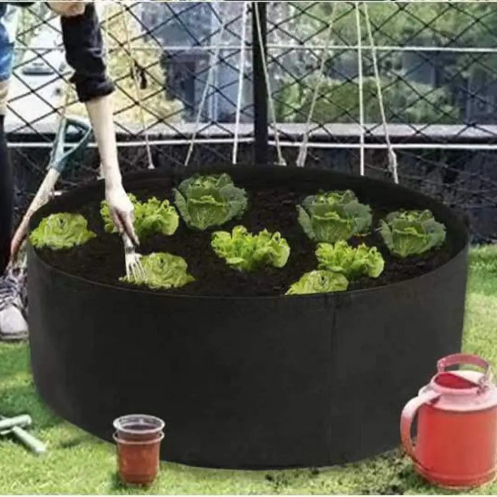 Home Supplies Felt Growth Bag Durable Round Planting Bucket Wear-resistant Resistant Dirt Planting Seedling Bag Pot and Planting Oasis Select