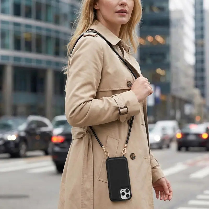 Pu Leather Round Bag Strap Fashion Replaceable Single Shoulder Crossbody Bag With Phone Case Lanyard Oasis Select