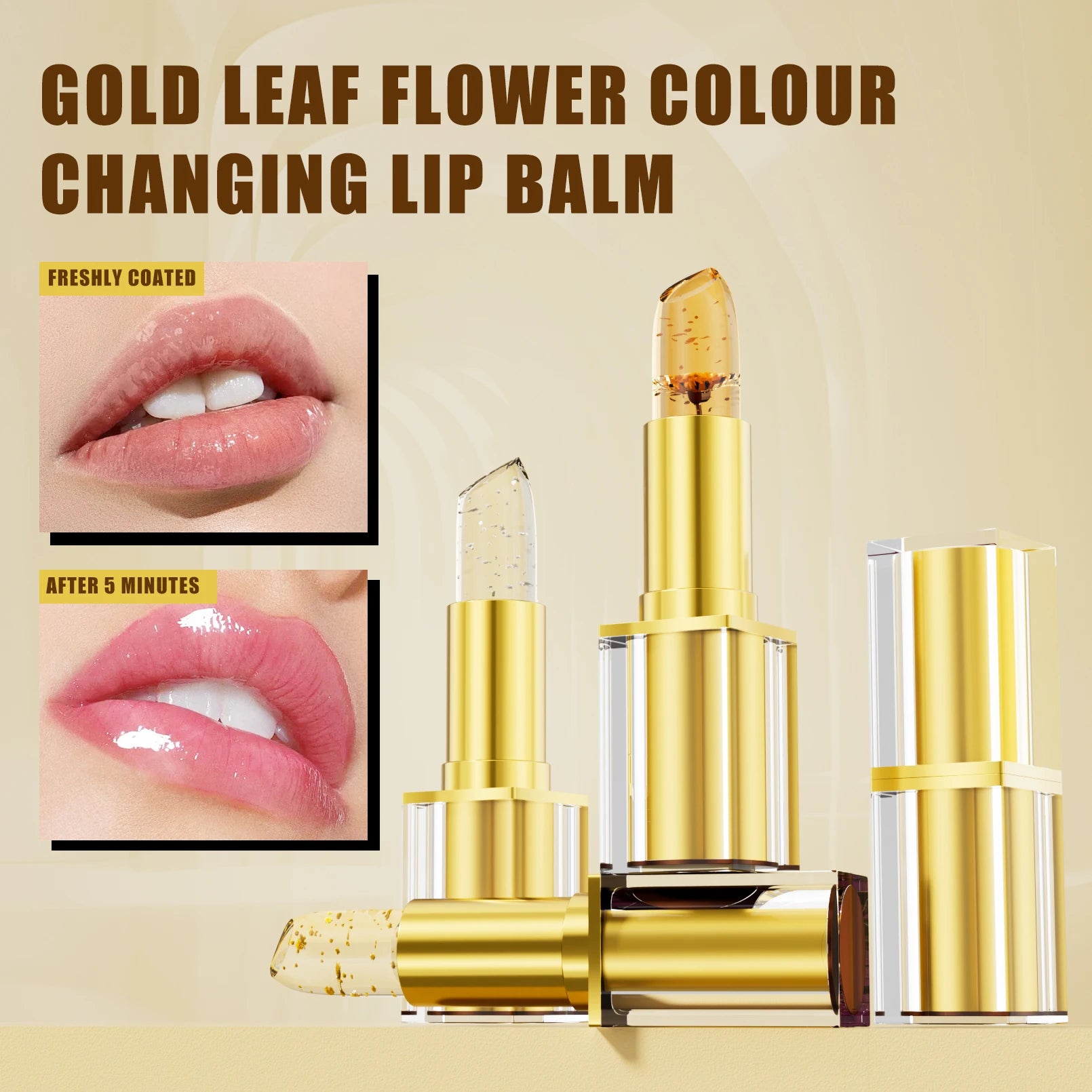 Hello Kiss Color-Changing Crystal Jelly Lip Balm | Pearlescent
