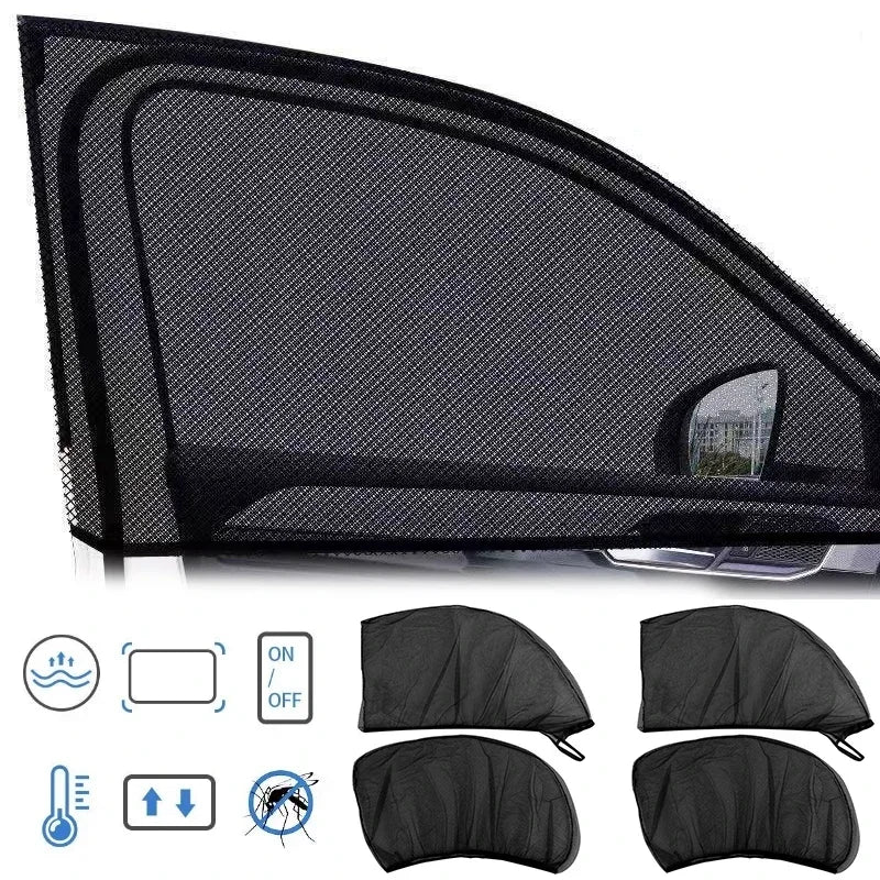 Car Universal Sunshade SUV UV Protection Anti-mosquito Screen Window Blackout Side Curtain Protection Window Film Accessories Oasis Select