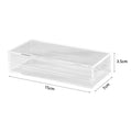 Thickened Acrylic Storage Box Rectangular Transparent Box Multisize Food Candy Storage Container Protection Showcase Packing Box Oasis Select 15x7x3.5cm