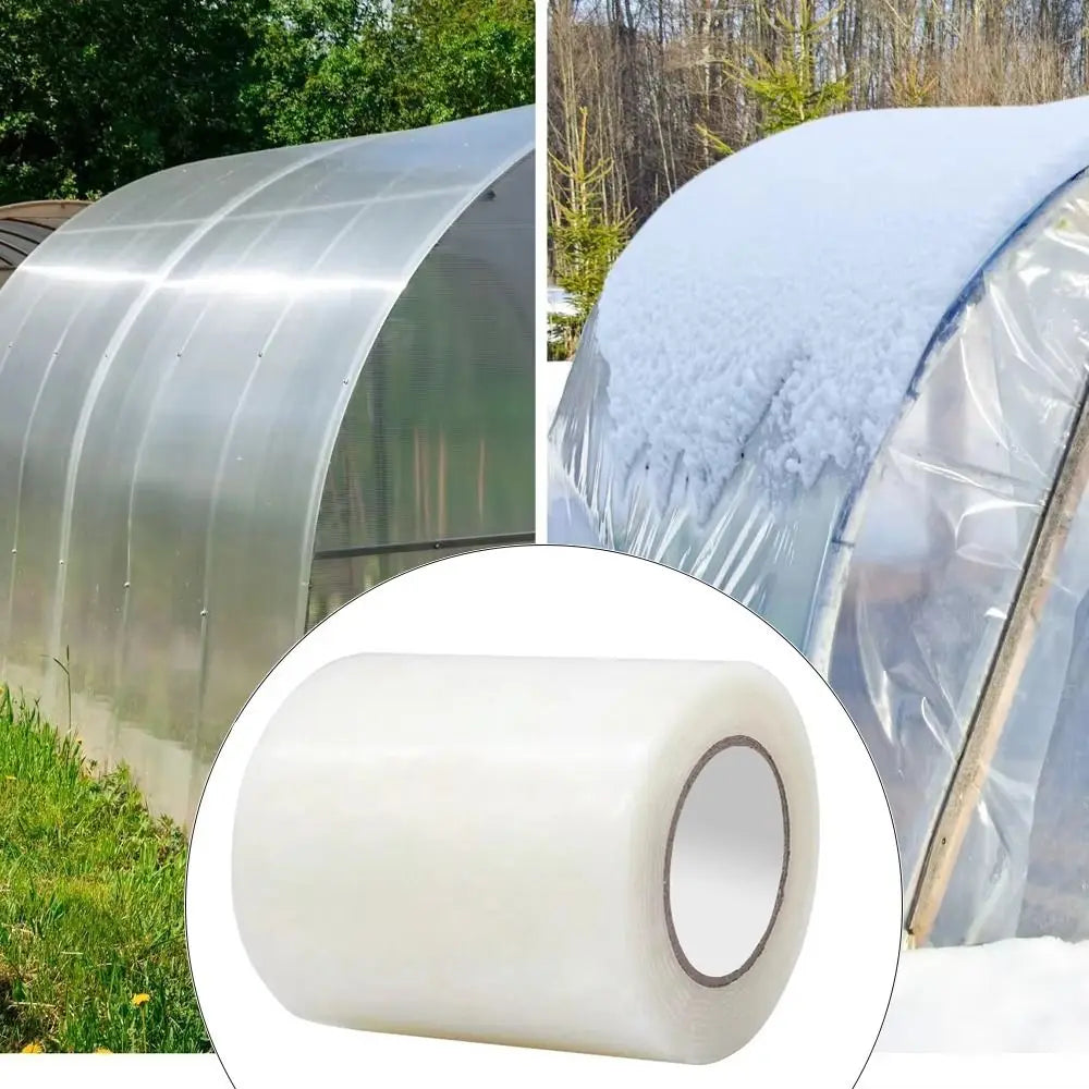 Green House Patch Repair UV Resistant Film Repair Tape Transparent Strong Adhesion Plastic Sheeting Tape Greenhouse Cover Oasis Select