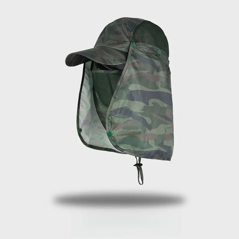 Summer Men's Quick Drying Breathable Fishing Hat Outdoor Hiking Fishing Hat UV Resistant Waterproof and Sunshade Oasis Select