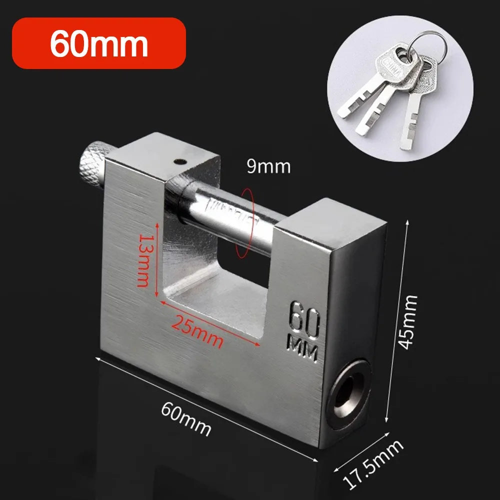 Useful Stainless Steel Heavy Duty Padlocks Anti-cut With Keys Anti-theft Lock Security Safety Lockpick Set Oasis Select 60mm