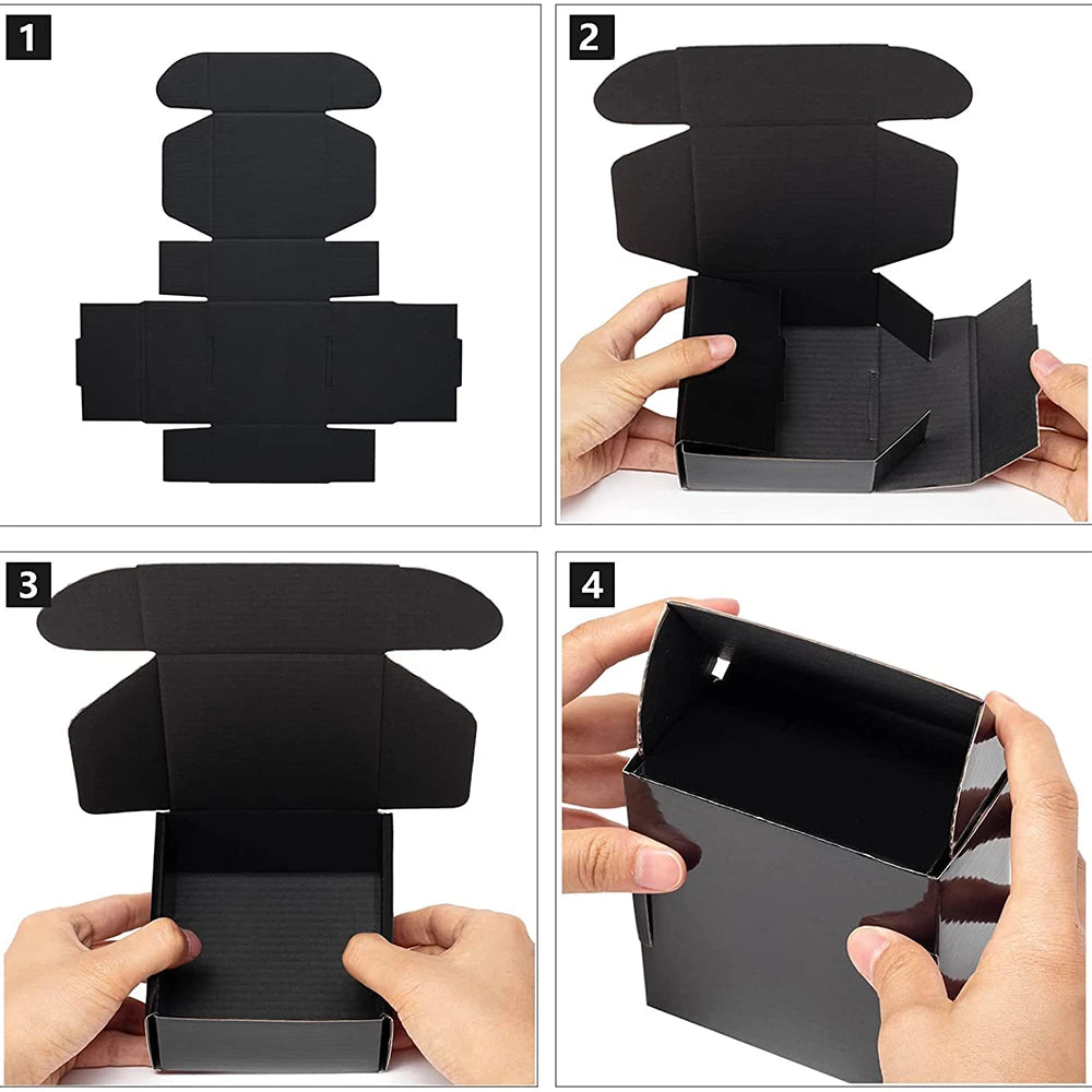 Black Corrugated Mailer Boxes | Small Business Shipping & Gifts