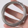 10m/Roll 0.3/0.4/0.5/0.6/0.7/0.8/1.0mm Soft Stainless Steel Bailing Snare Wire for Craft and Jewelry Making Oasis Select Steel 0.7mm 10m