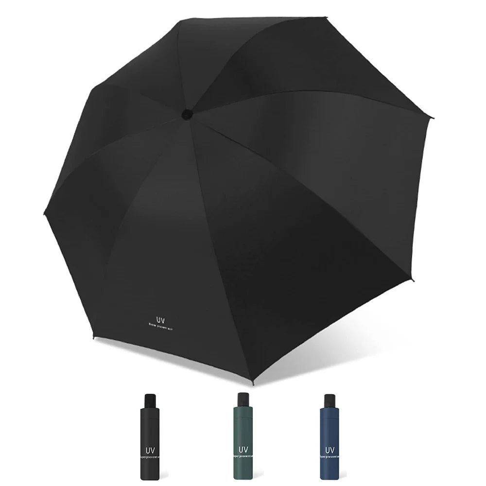 Travel Portable Mini Sun & Rain Folding Anti UV Umbrella, Compact Umbrella for Car, Lightweight UV Protection Windproof Umbrella Oasis Select