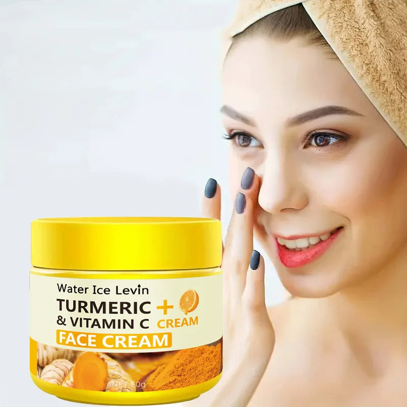 Turmeric Vitamin C Anti-Aging Cream Moisturizing Anti-Wrinkle Collagen Hyaluronic Acid Cream Skin Care Cosmetics 50g Oasis Select