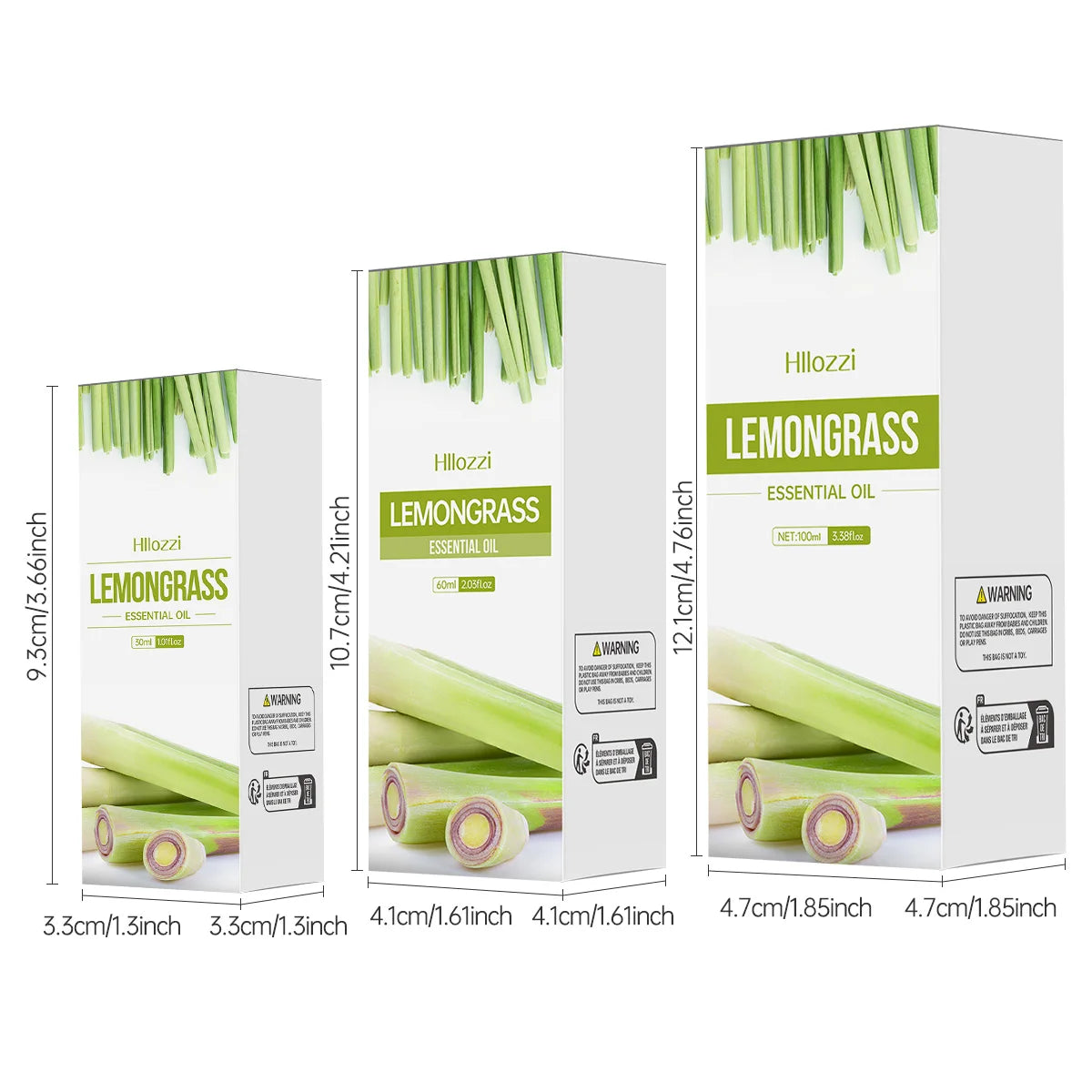 Hllozzi Lemongrass Essential Oil | Diffuser, Candles & Aromatherapy