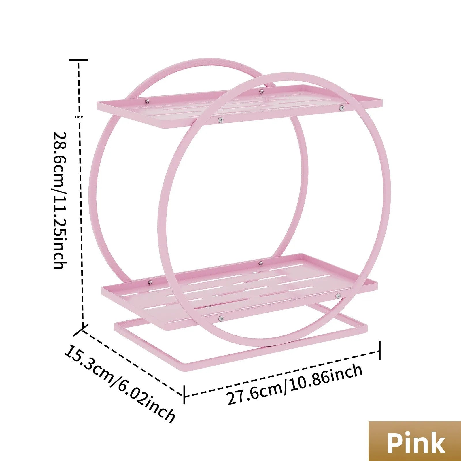 Light luxury toilet rack bathroom toilet hand wash countertop cosmetics storage box desktop vanity rack Oasis Select pink