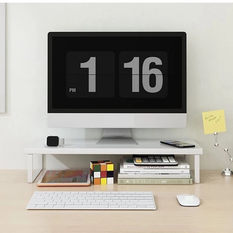 Multiple sizes desktop computer with elevated laptop display elevated dormitory desktop storage office screen base bracket Oasis Select
