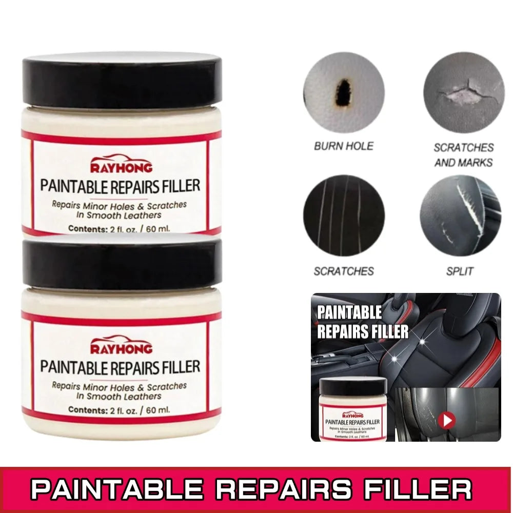 60ml Compound Leather Restoration Cream Car Repair Scratches Cleaner Sofa Seat Leather Complementary Refurbishing Cream Oasis Select