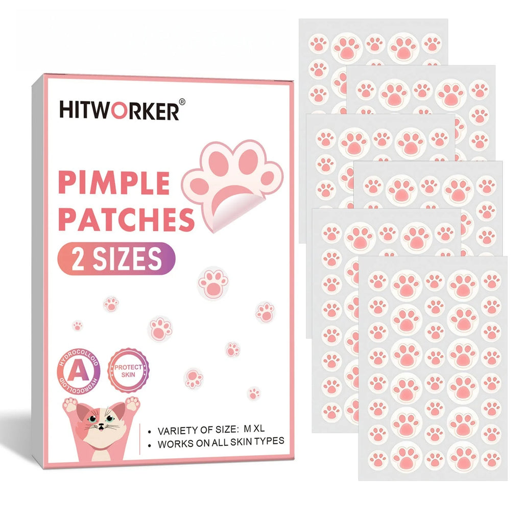 216 pieces of cat scratch cute design water-based gel acne patch - alcohol free, odorless, non irritating, cute acne patch Oasis Select 216pcs