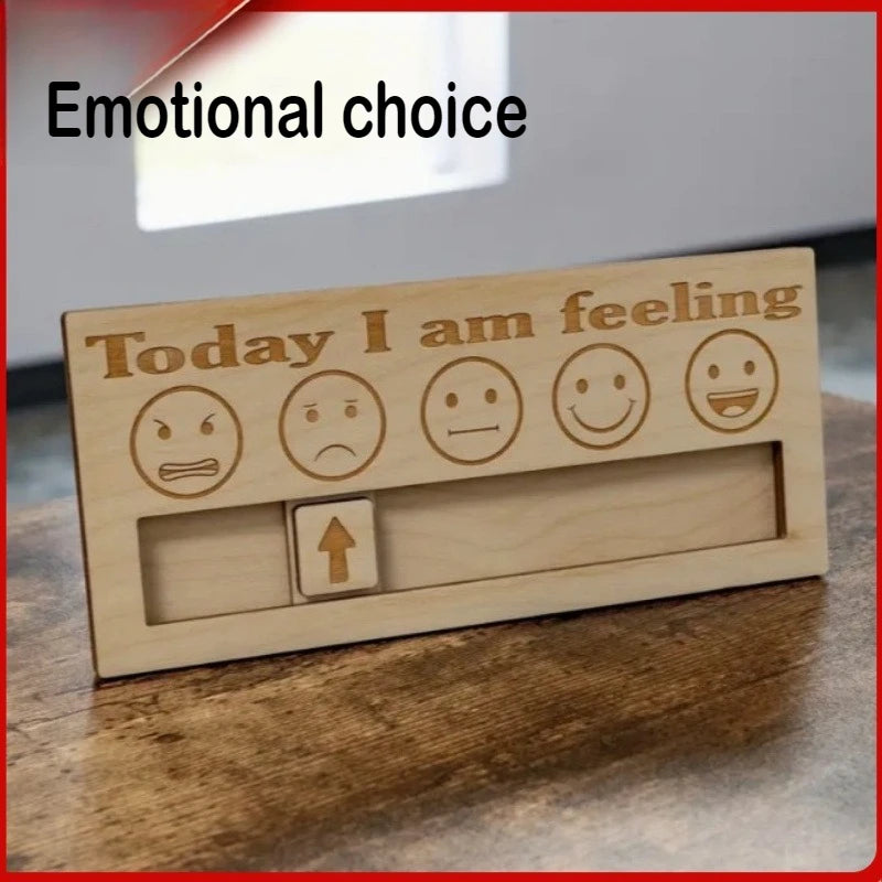 Daily Mood Brand Creative and Personalized Desktop Ornaments, Wooden Personal Mood Choices, Cute Ornaments Oasis Select