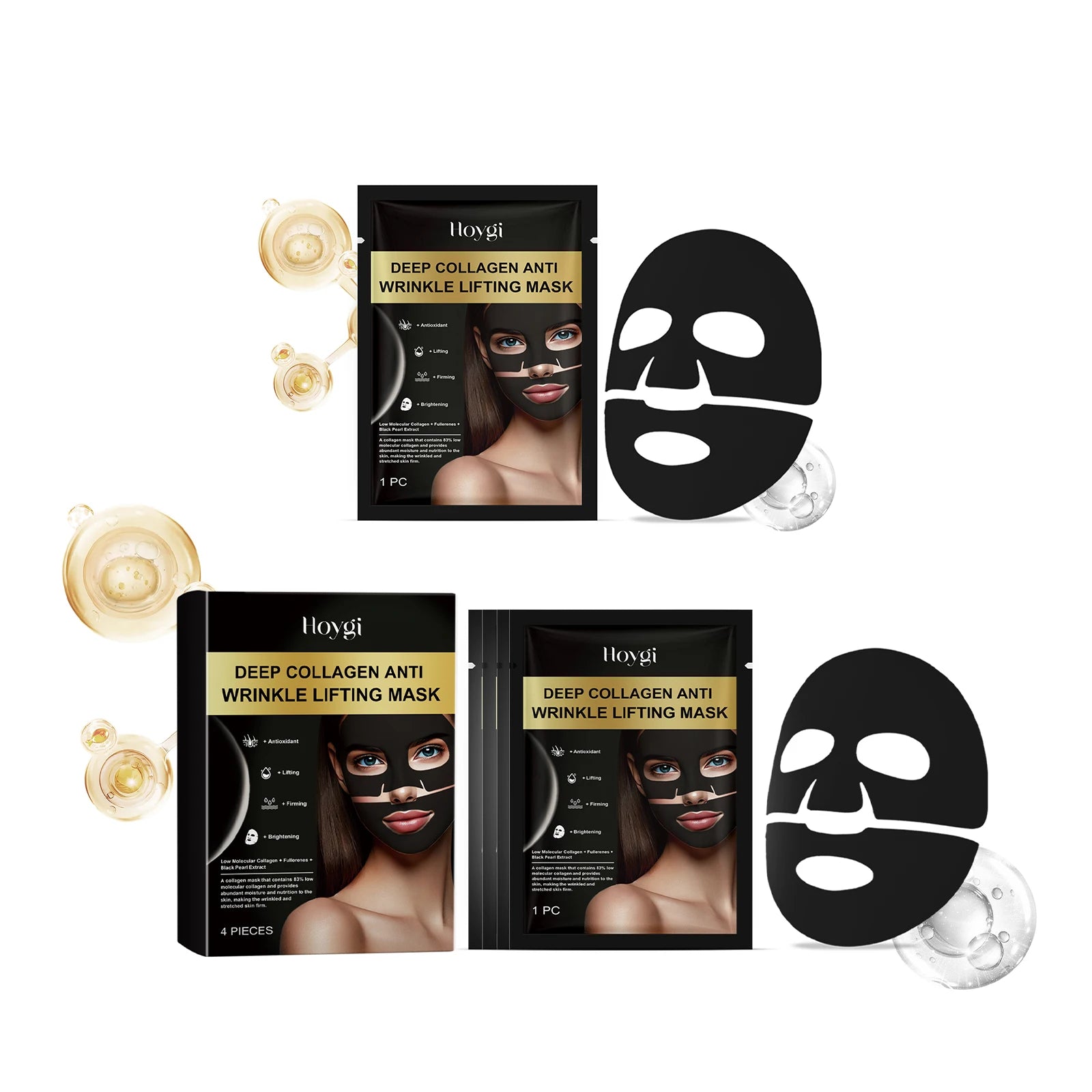 Hoygi Collagen Face Sheet Mask – Firming & Pore Minimizing